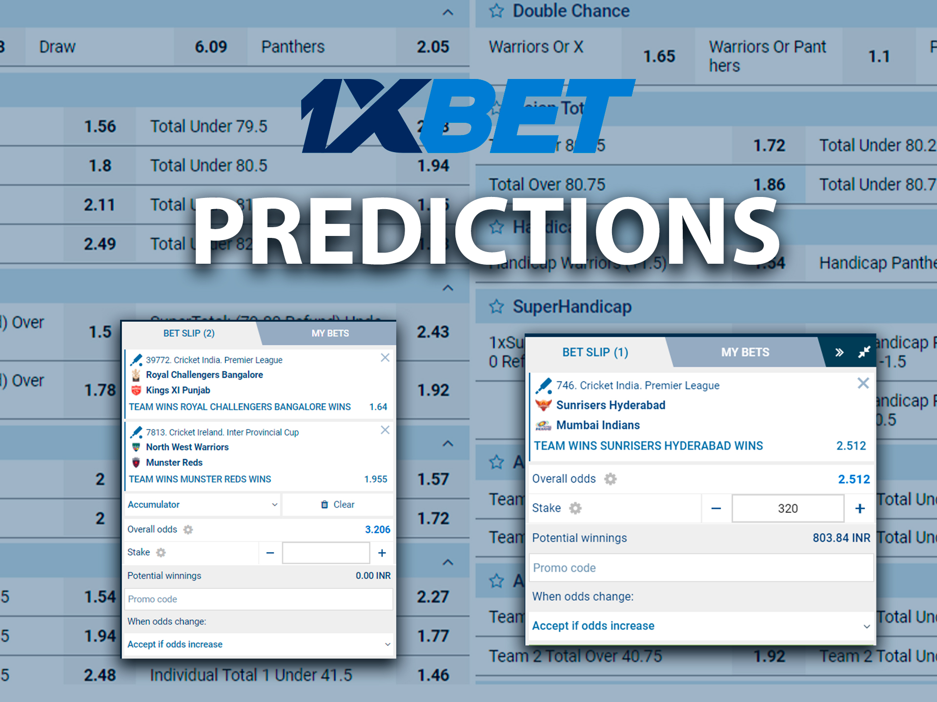 Current sports forecasts on 1xBet.