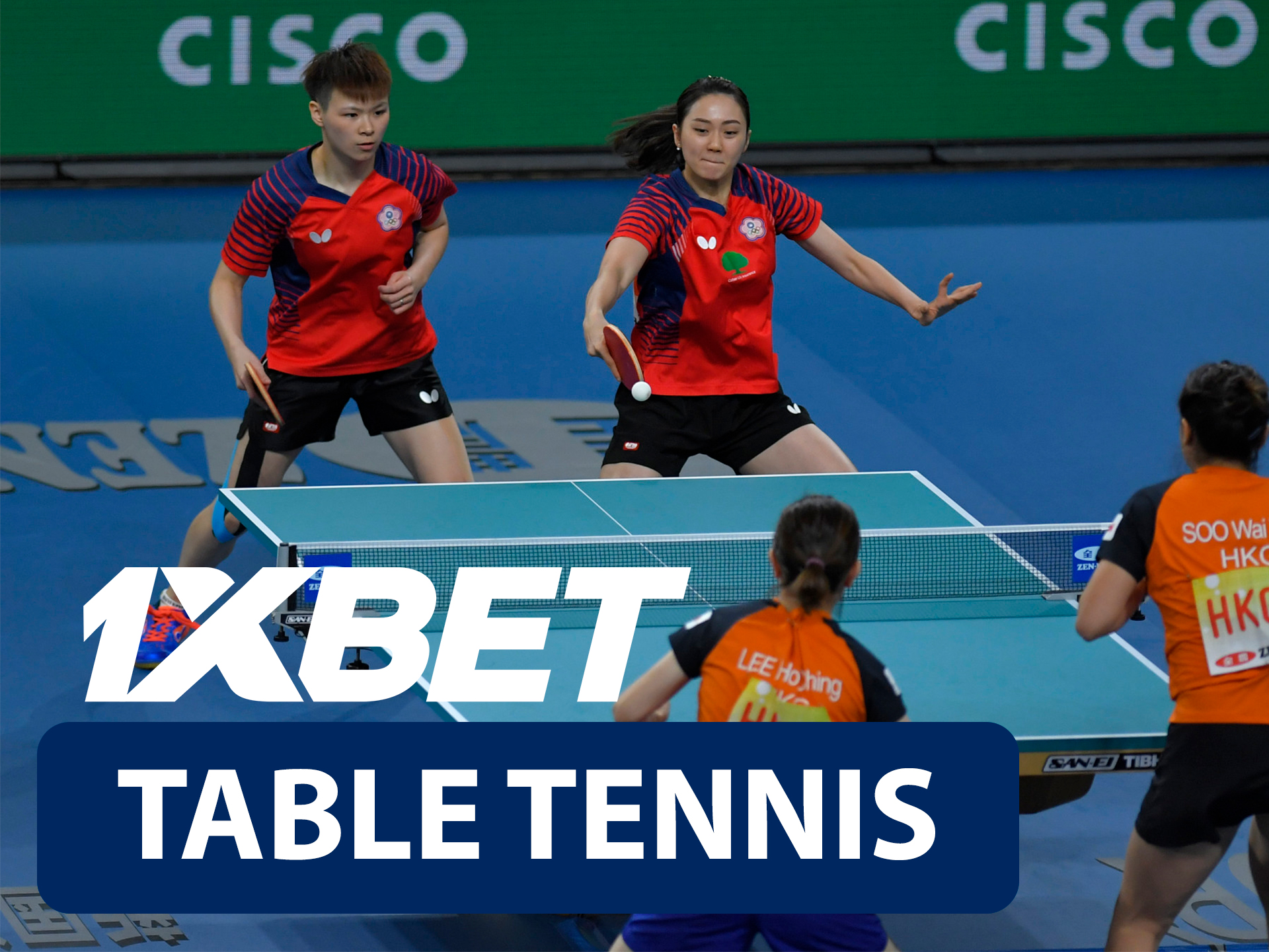 Start betting on table tennis with 1xBet