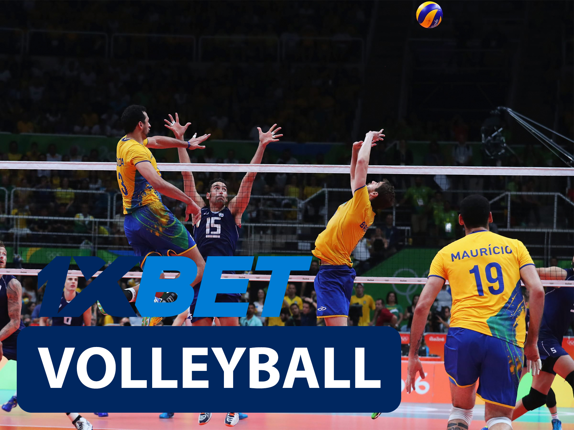 Start betting on volleyball with 1xBet.