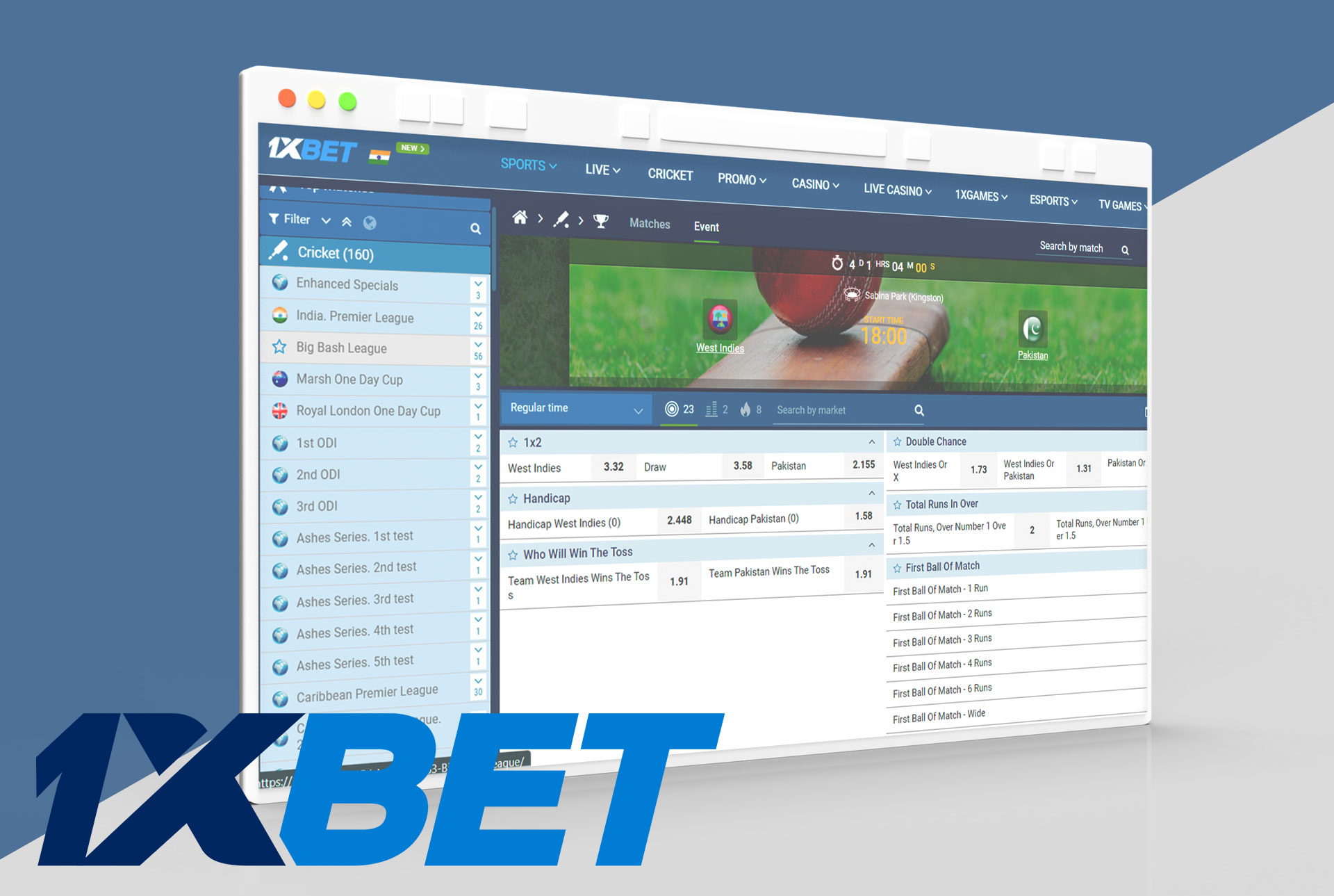 In this article you will get ti know, how to place bets on cricket in 1xbet.