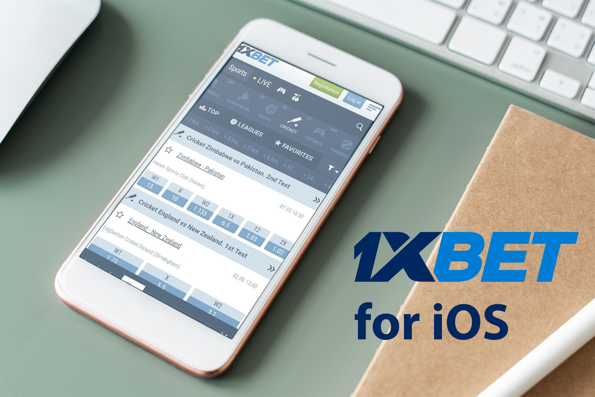 Mosth of the iOS devices accept the 1xbet app.