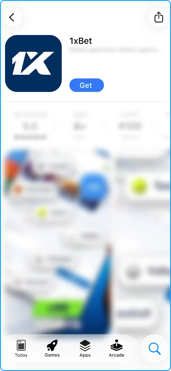 Open the AppStore on your iOS device.