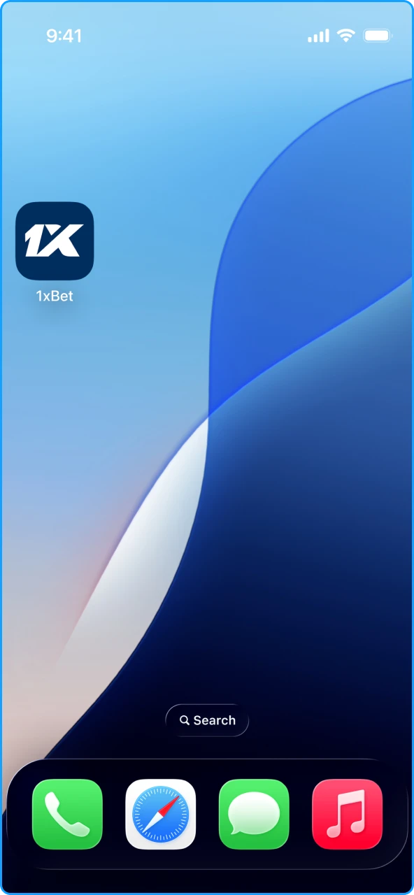 Simply install the 1xbet application.