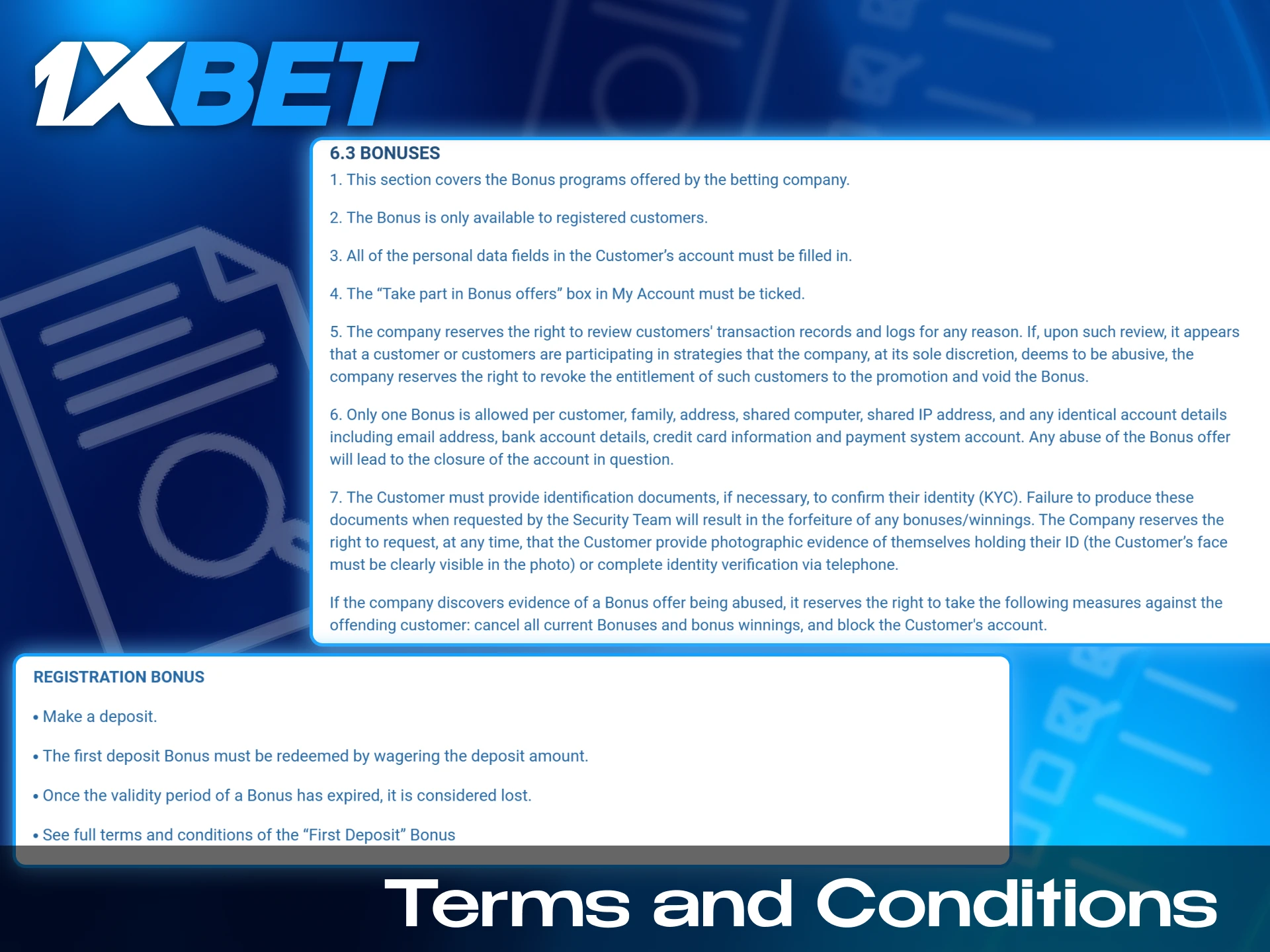 Important rules regarding wagering requirements and validity periods for 1xBet India bonuses.
