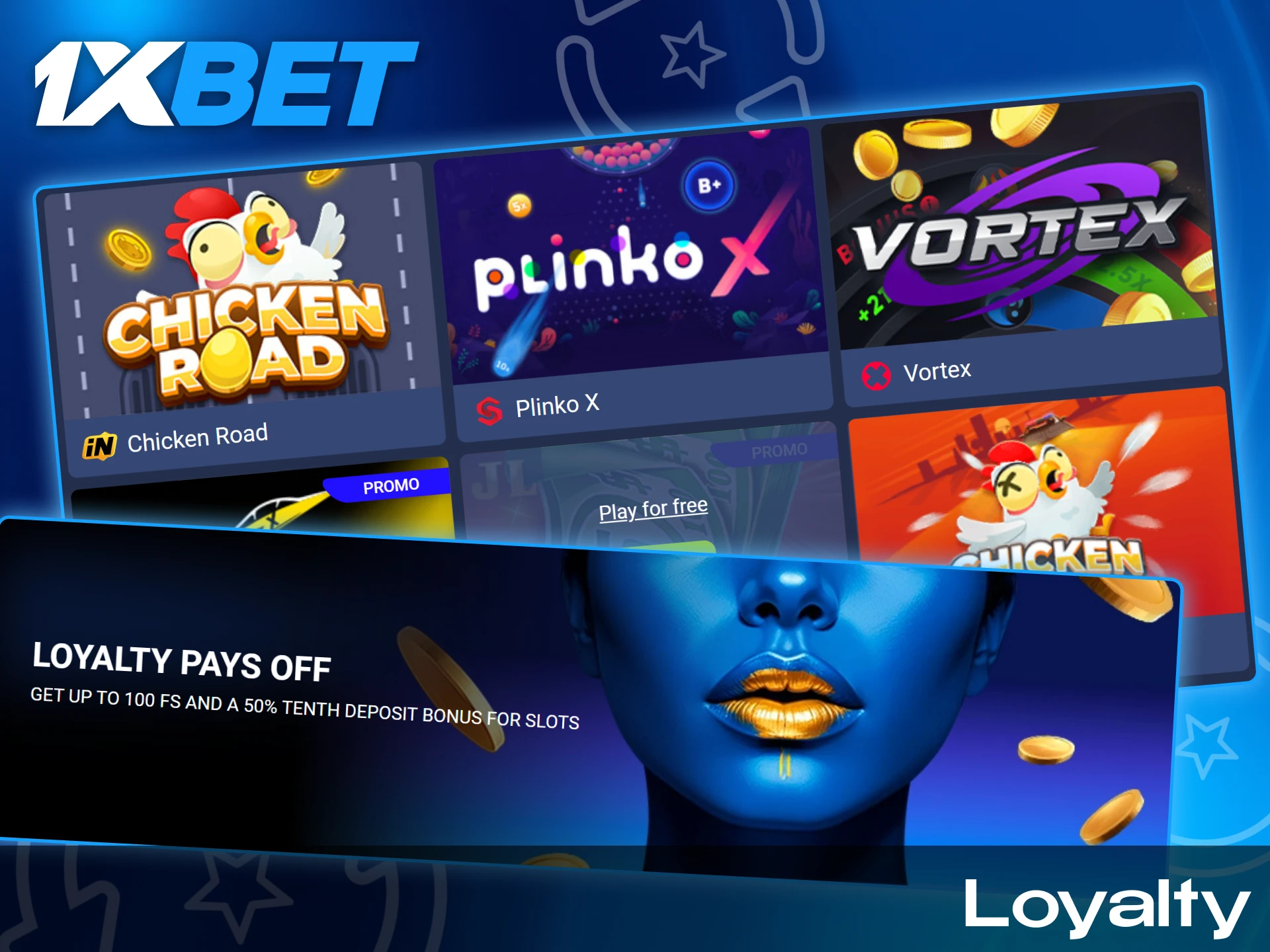 Participate in the loyalty program and get additional bonuses.