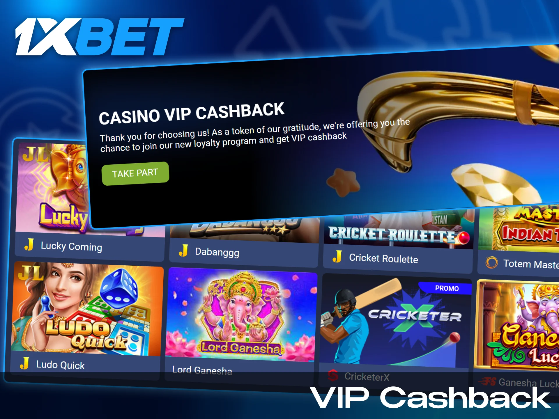 Get cashback for your failed money and try again.