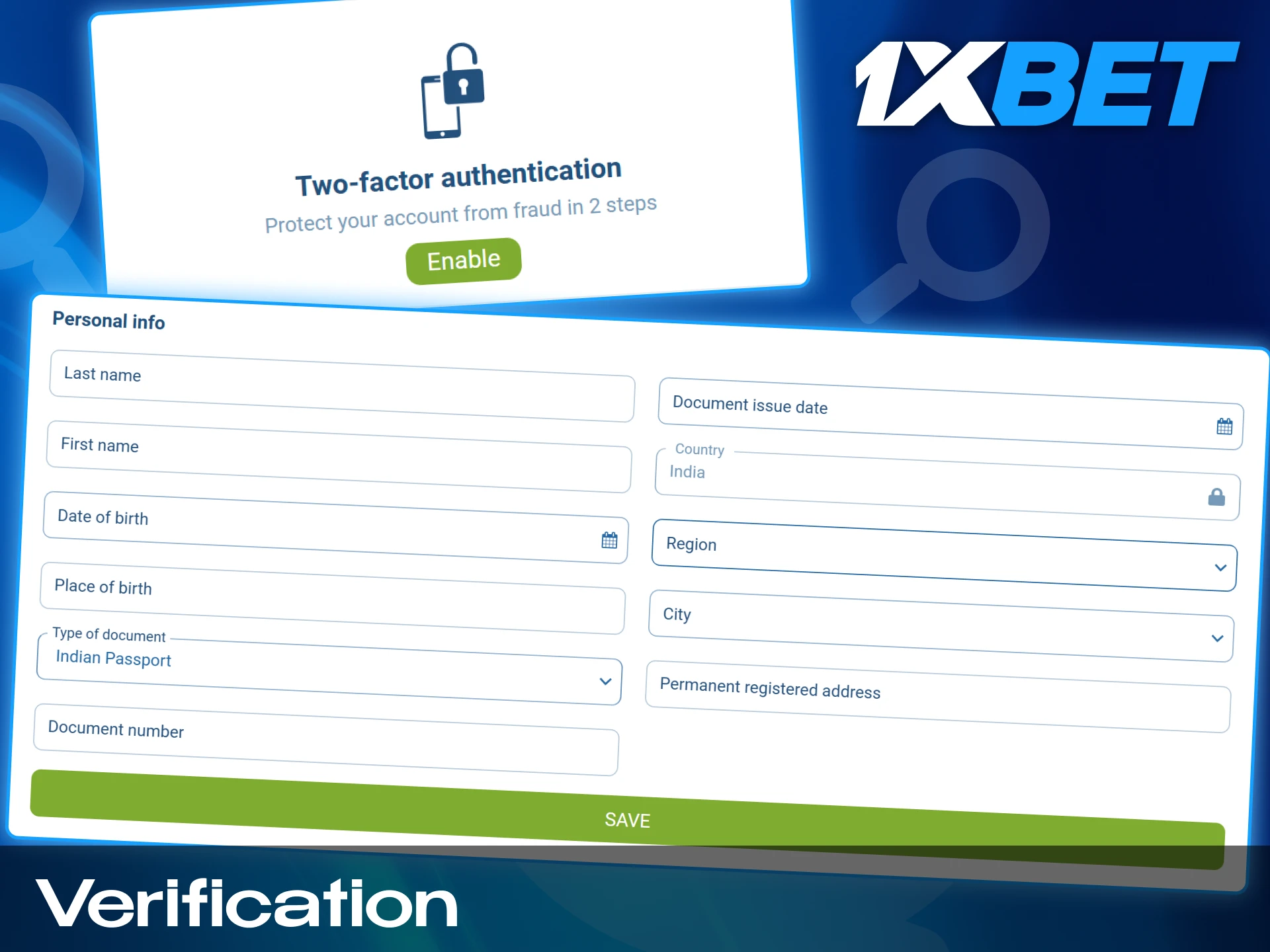 You have to verify your account to have an opportunity to withdraw your winnings.